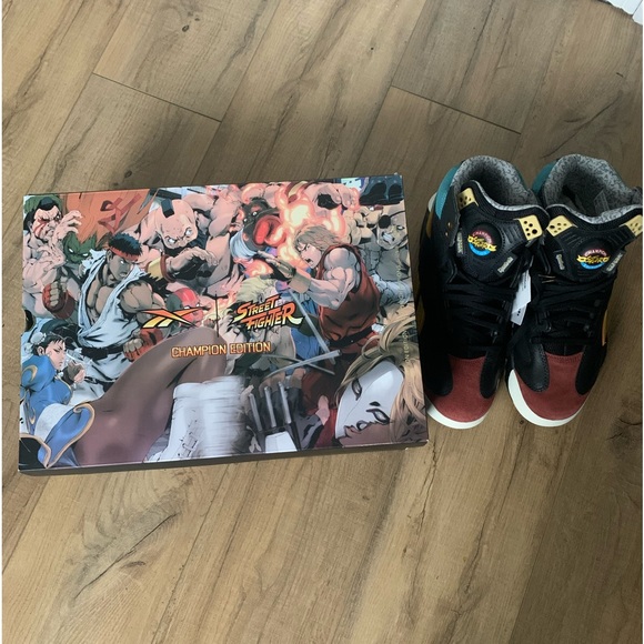 Reebok Shaq Attaq street fighter edition Pumps.  Size 9.5 brand new with box - Picture 4 of 10